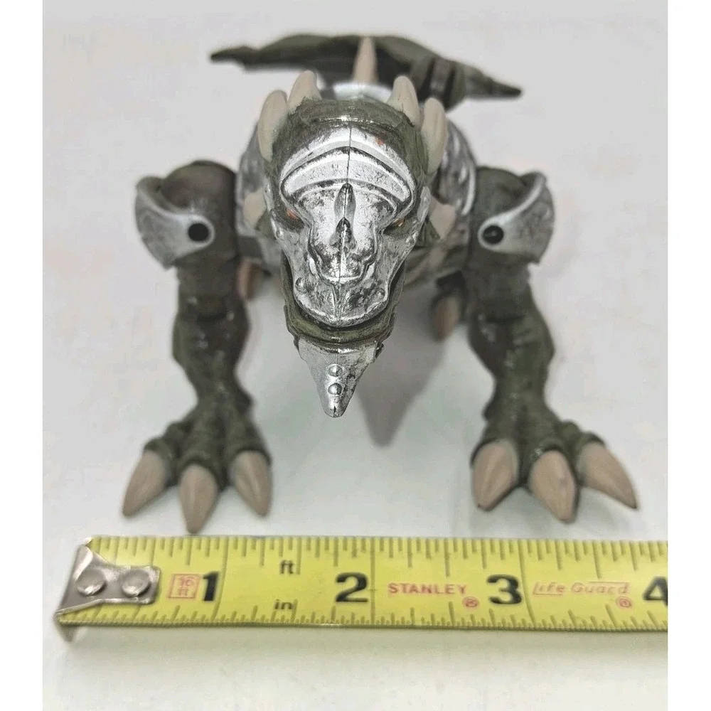 Rare Mega Bloks Argentum Silver Armor Dragon Metal Age Missing One Wing